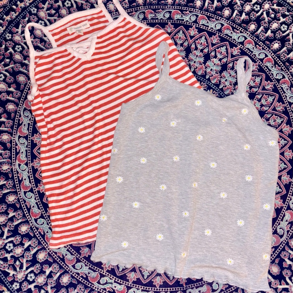 Art Class Heather Gray Tank and Tucker&Tate Striped Tank